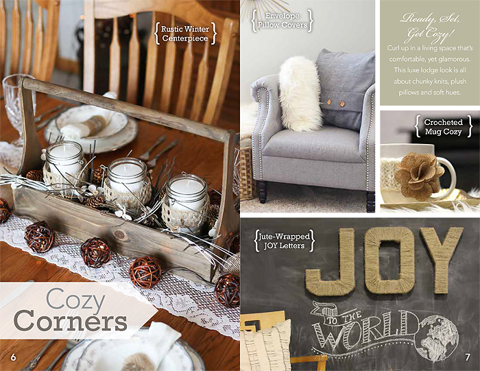 Wonderful Winter decorating ideas with Joanns winter lookbook featuring Blooming Homestead