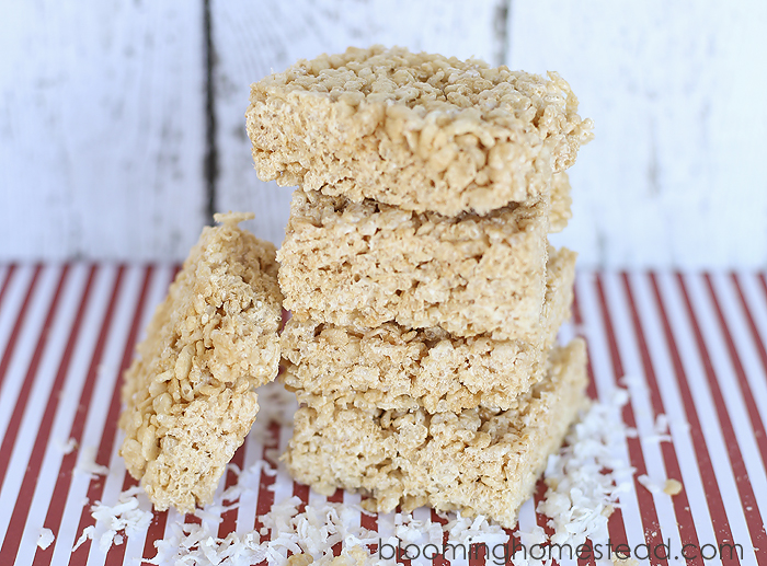 Coconut Rice Krispie Treats