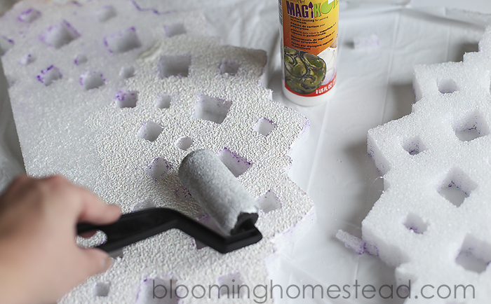 painting foam with magikote