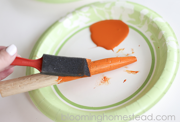 DIY Wood Carrots Tutorial-easy diy project