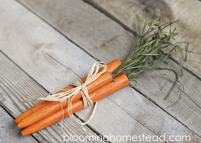 DIY Wood Carrots Tutorial-easy diy project