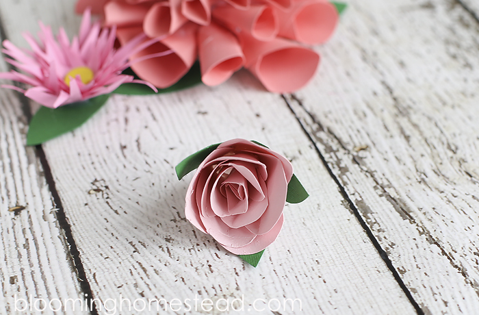 Easy to follow DIY Paper Flowers tutorial by Blooming Homestead