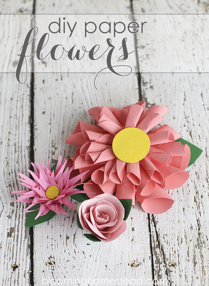 Easy to follow DIY Paper Flowers tutorial by Blooming Homestead