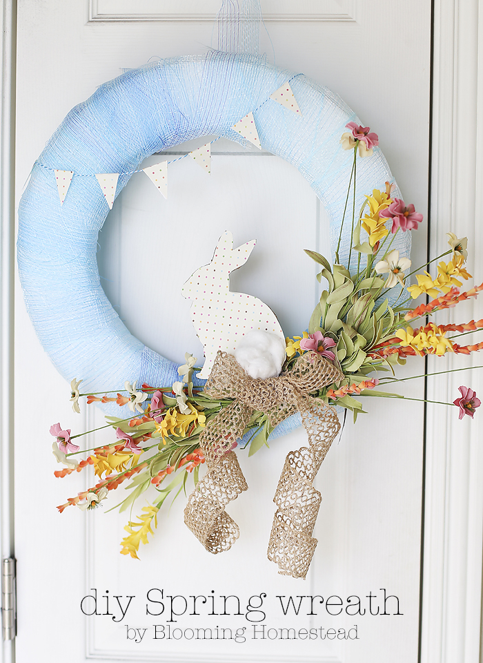 Easy DIY Spring Wreath tutorial