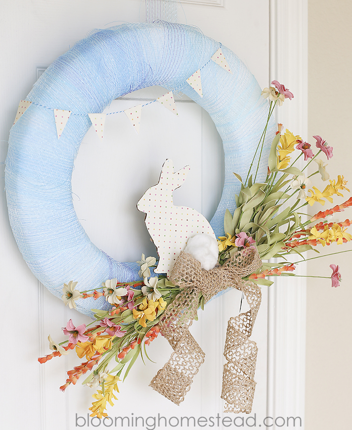 Easy DIY Spring Wreath tutorial