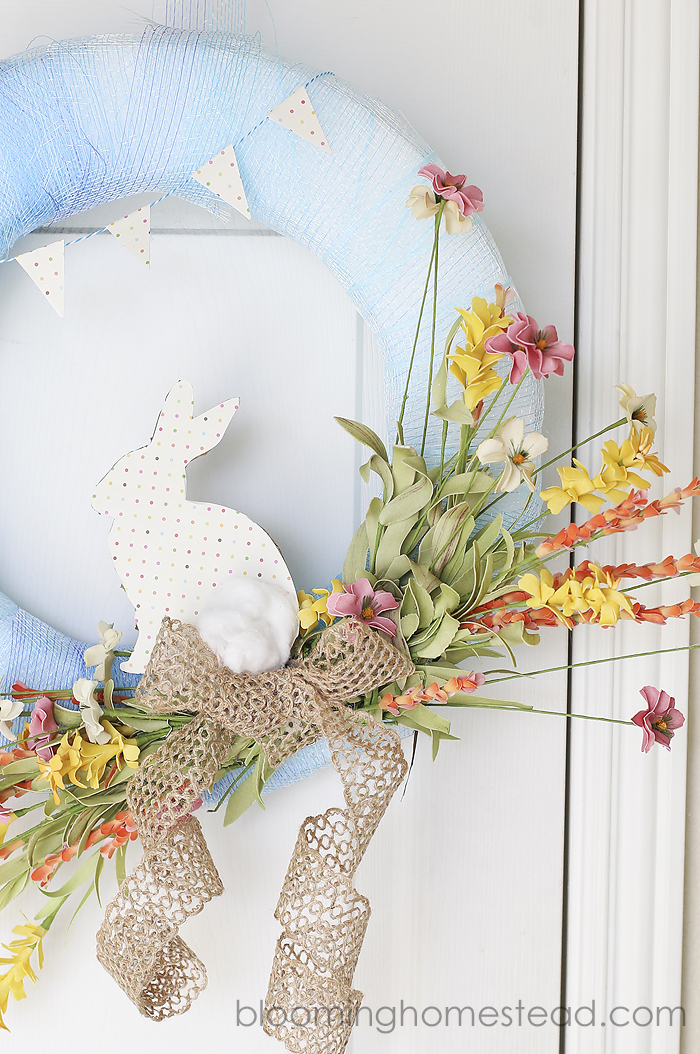 Easy DIY Spring Wreath tutorial