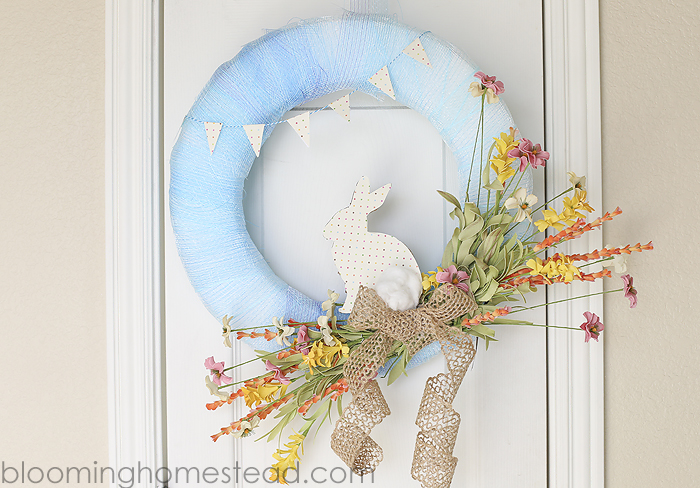 Easy DIY Spring Wreath tutorial