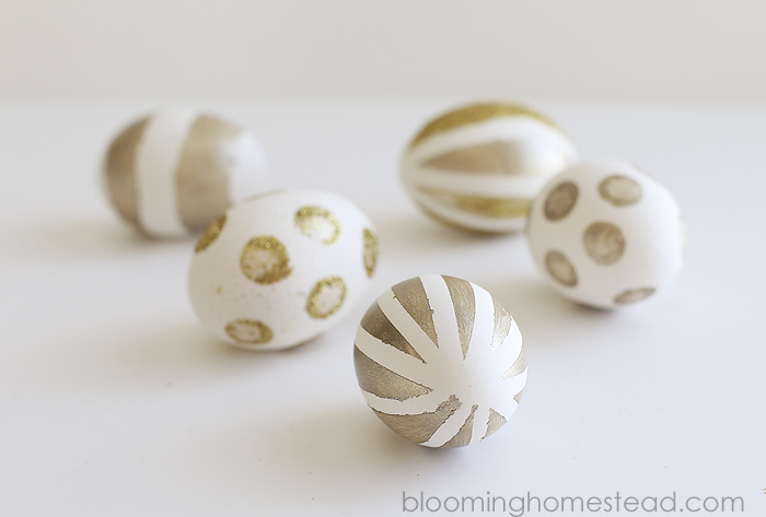 DIY Gold Painted Eggs