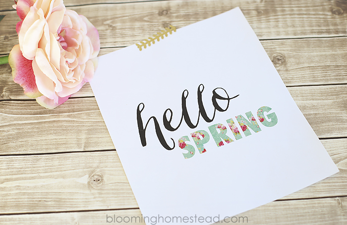 Hello Spring Printable