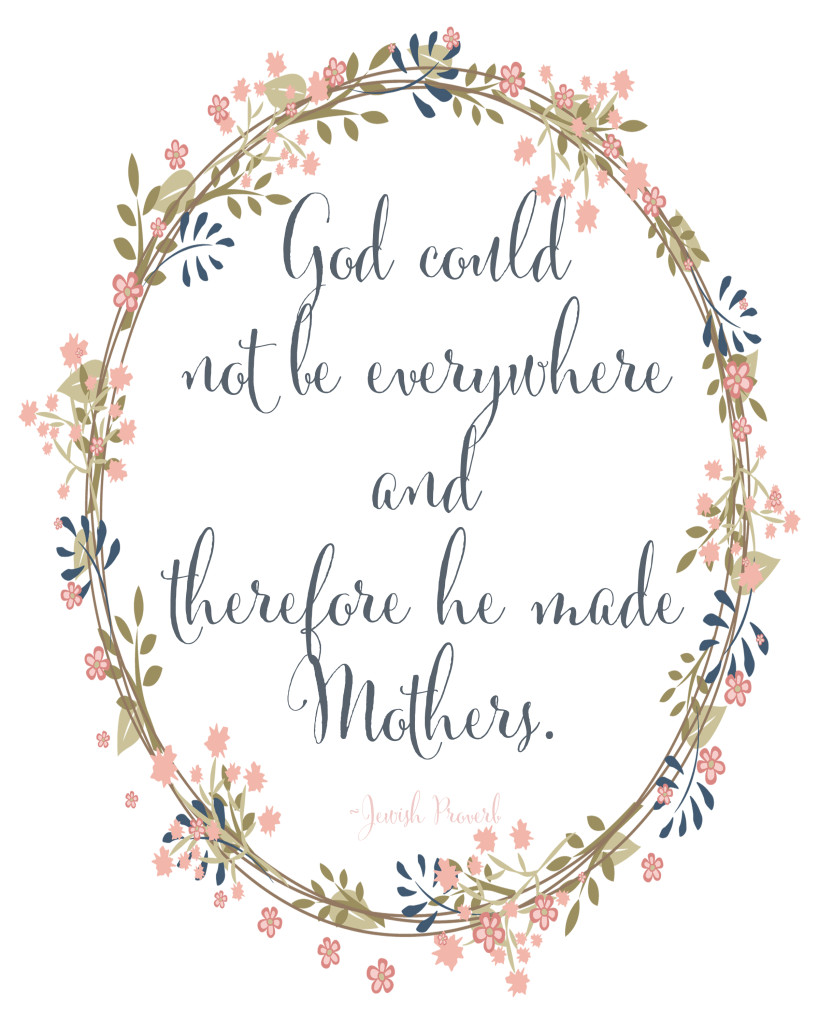 Mother's Day Printable in two styles available for free download at Blooming Homestead.