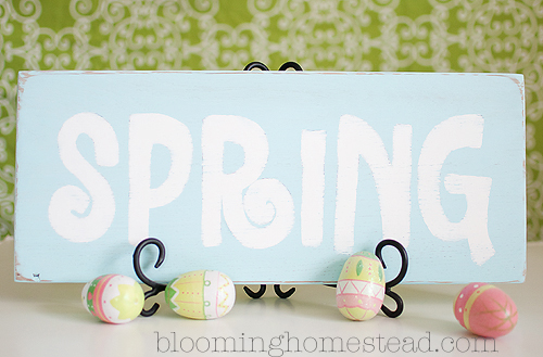 spring sign copy