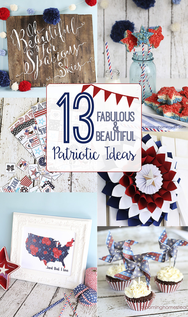 Tons of patriotic ideas, recipes, home decor, and free printables.