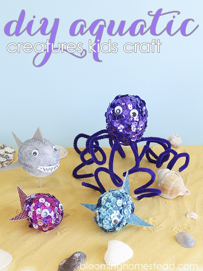 These diy aquatic creatures are so fun to make and the perfect easy kids craft for any skill level.