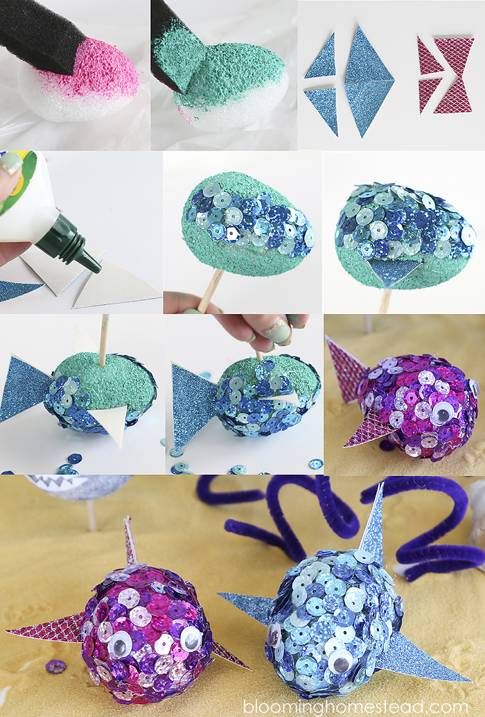 These diy aquatic creatures are so fun to make and the perfect easy kids craft for any skill level.