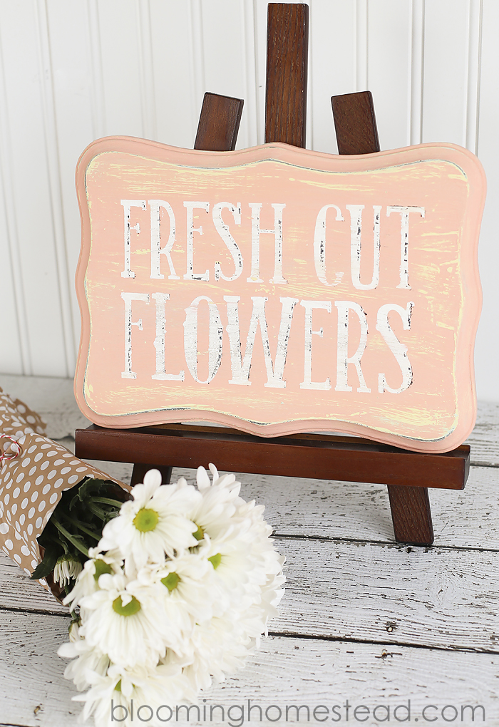 DIY Flower Sign by Blooming Homestead copy