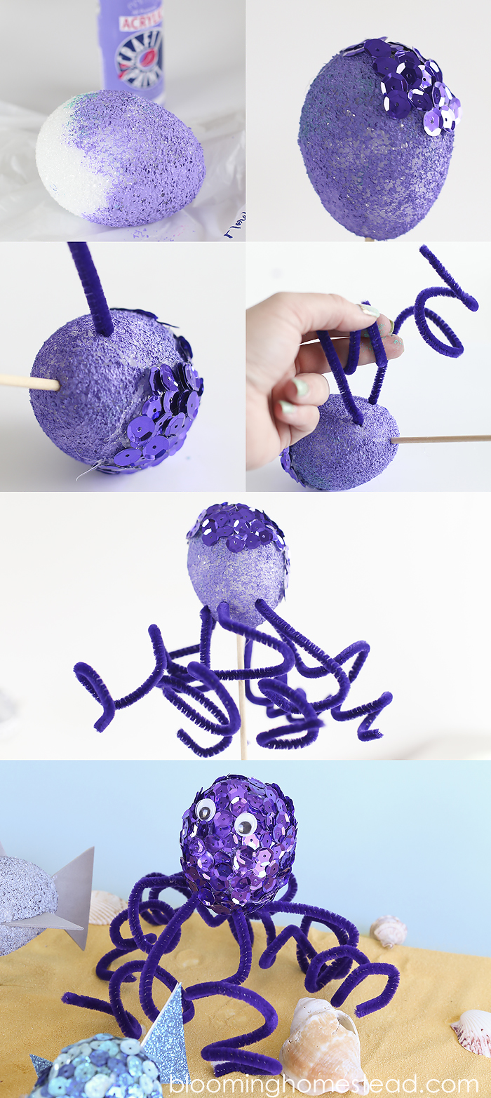 These diy aquatic creatures are so fun to make and the perfect easy kids craft for any skill level.