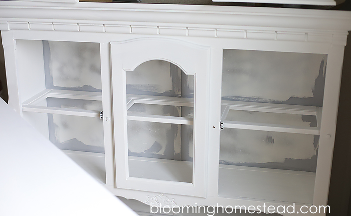 China hutch makeover from start to finish using chalk paint.