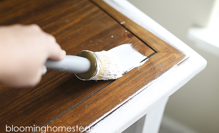 China hutch makeover from start to finish using chalk paint.