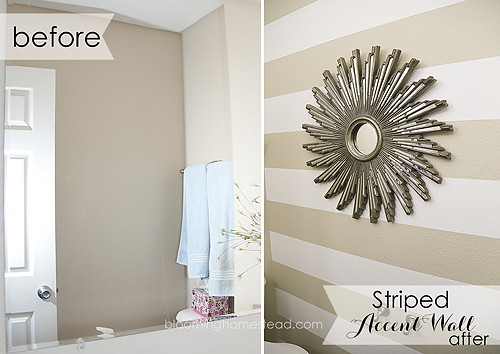 Learn how easy it is to create a striped accent wall with these helpful tips!