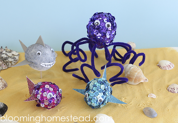 These diy aquatic creatures are so fun to make and the perfect easy kids craft for any skill level.