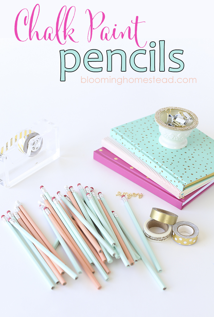 Easy diy chalk paint pencils, with a full tutorial showing how you can transform ordinary pencils into custom beautiful colors.