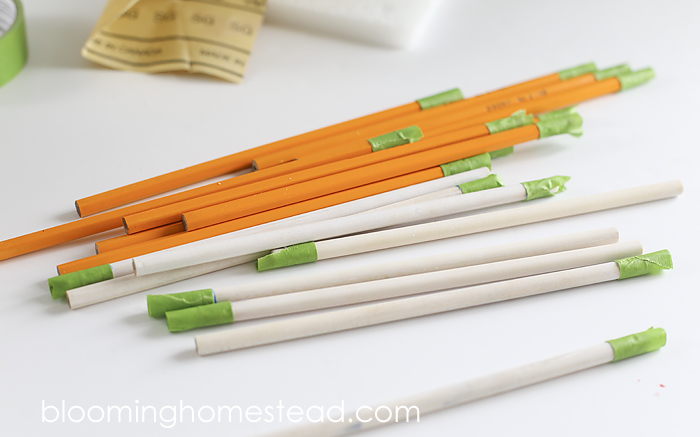 Easy diy chalk paint pencils, with a full tutorial showing how you can transform ordinary pencils into custom beautiful colors.