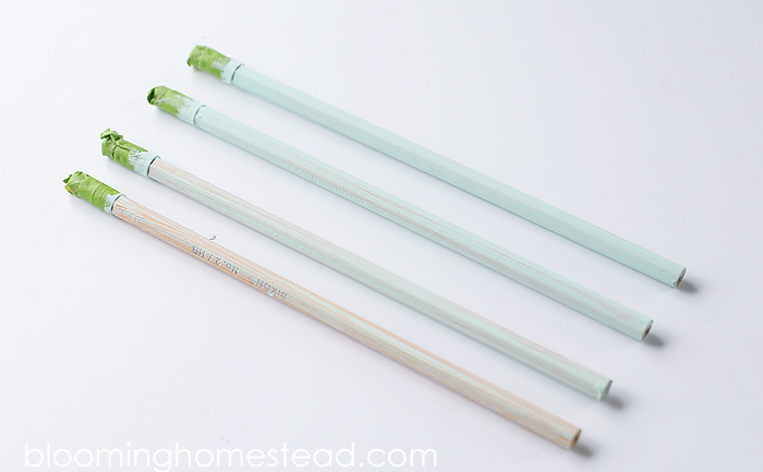 Easy diy chalk paint pencils, with a full tutorial showing how you can transform ordinary pencils into custom beautiful colors.