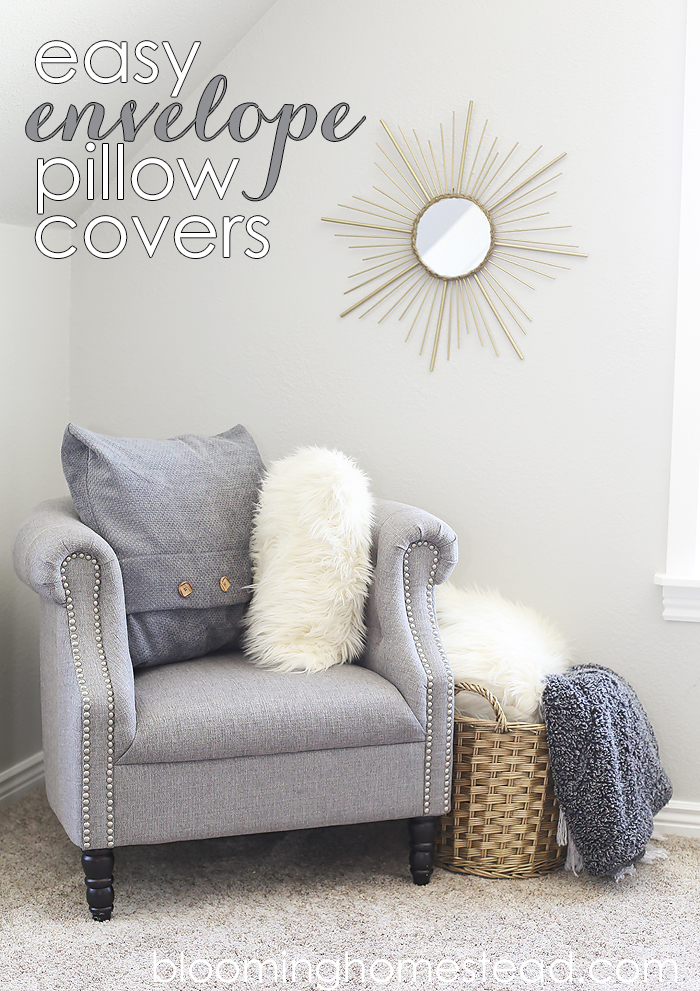 Easy pillow cover tutorial, so easy to switch out fabrics!