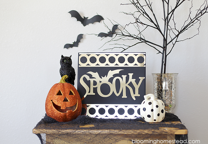 This spooky mirror is so easy to make and you can follow along with full tutorial.