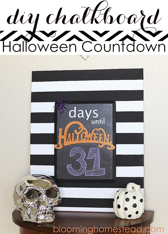 This diy Halloween countdown is so fun and easy to make and is the perfect addition to your Halloween decor. 