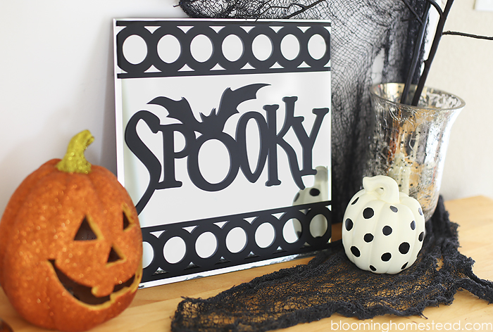 This spooky mirror is so easy to make and you can follow along with full tutorial.