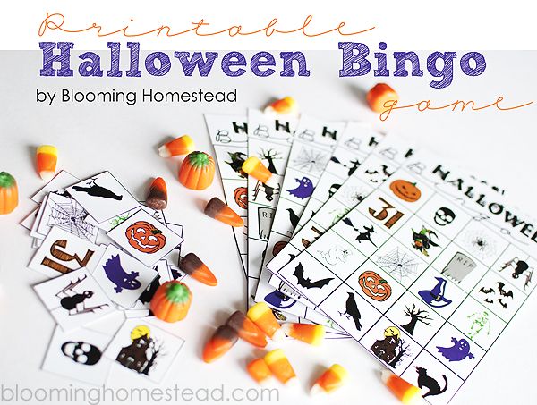 Halloween Bingo Free Printable by Blooming Homestead