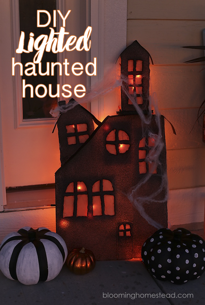 Lighted Haunted House by Blooming Homestead