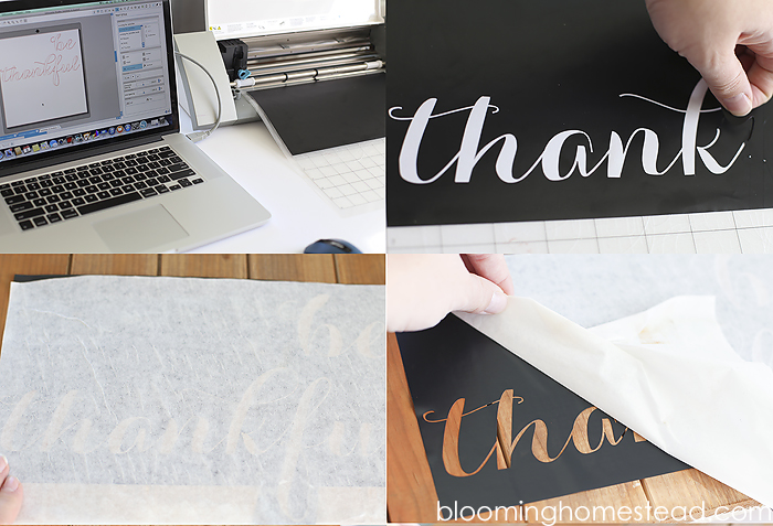 Super easy and pretty be thankful sign tutorial