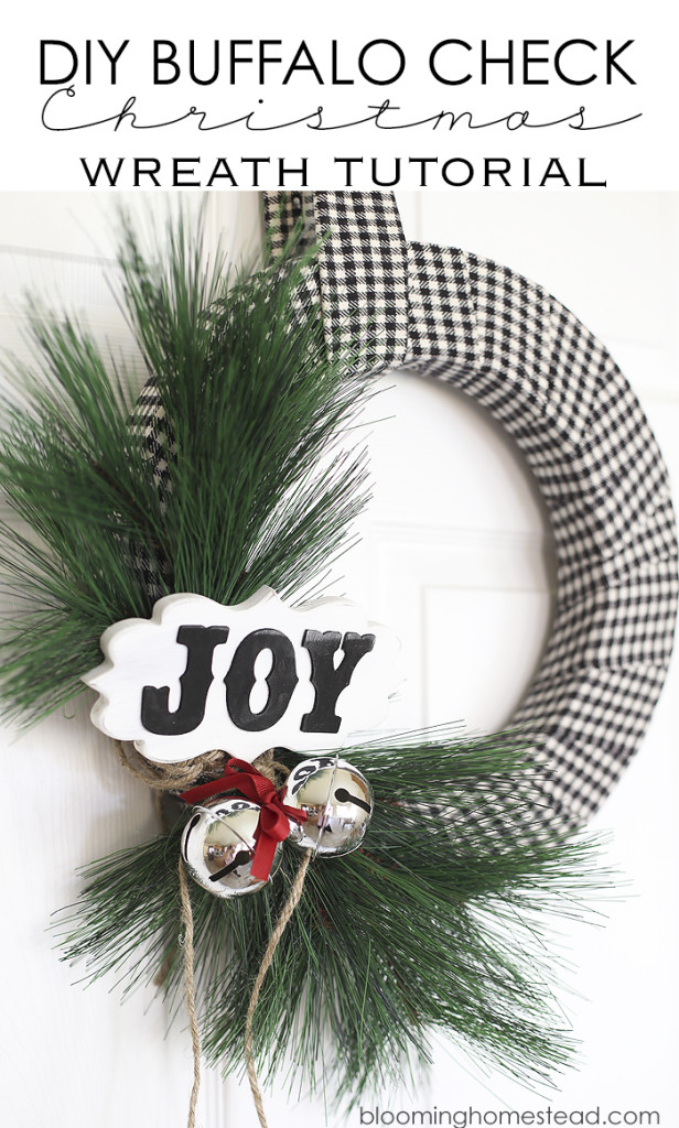 This diy Christmas Wreath is so pretty and is so easy to make. You can watch the video tutorial to learn how to make your own for the holidays!