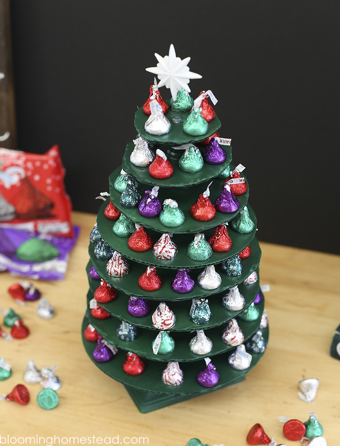 Service "KISS"MAS tree using Hershey kisses. A new fun tradition teaching kids about service during the holidays. Click to learn more!