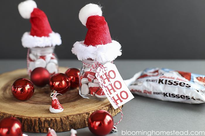 Santa Hat Jars