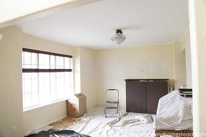 Before and after dining room makeover