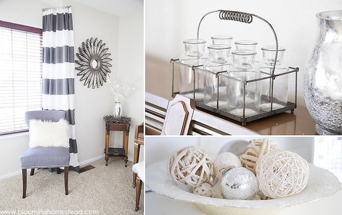 Before and after dining room makeover