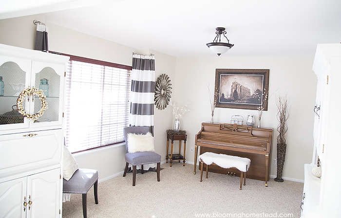 Before and after dining room makeover