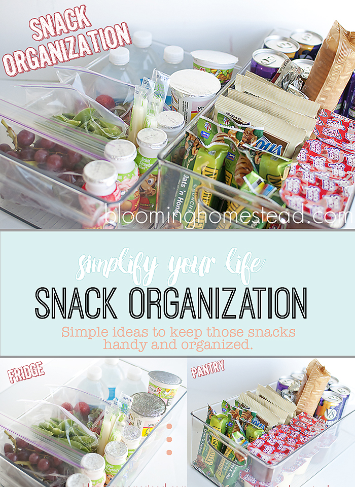 Simple and Easy way to keep those after school snacks organized
