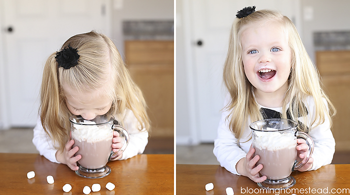 The Best hot chocolate using TruMoo chocolate milk as a base! So yum!