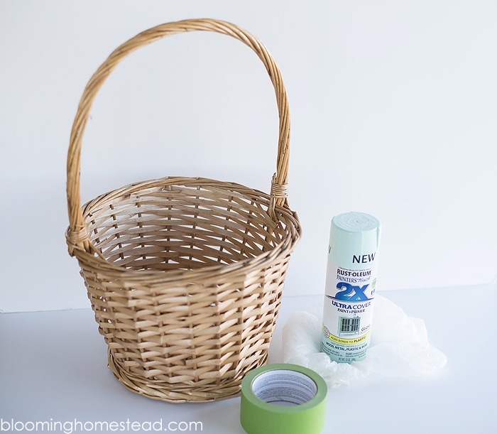 DIY colorblock basket tutorial