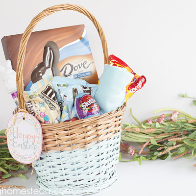 DIY Colorblock Easter Basket