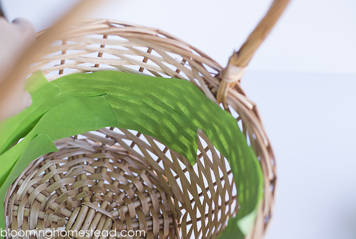 DIY colorblock basket tutorial