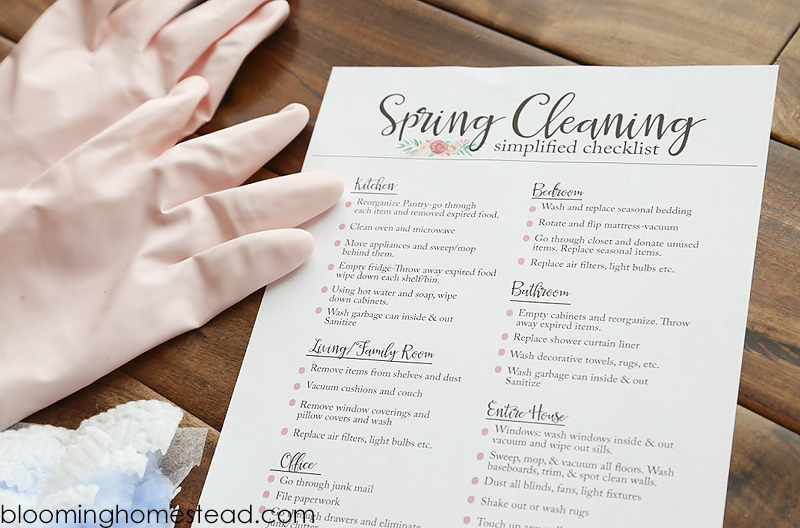 Get this free printable Spring Cleaning Checklist, along with great tips to conquer Spring Cleaning!