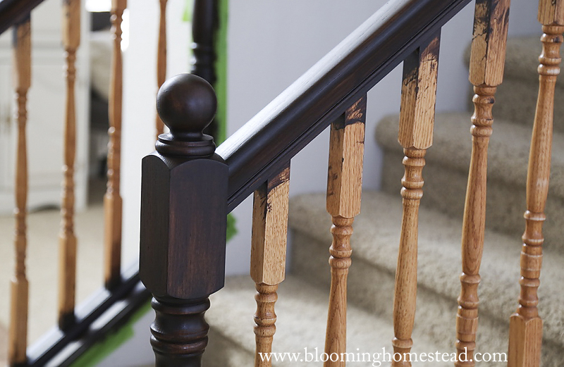 Banister after 2 coats