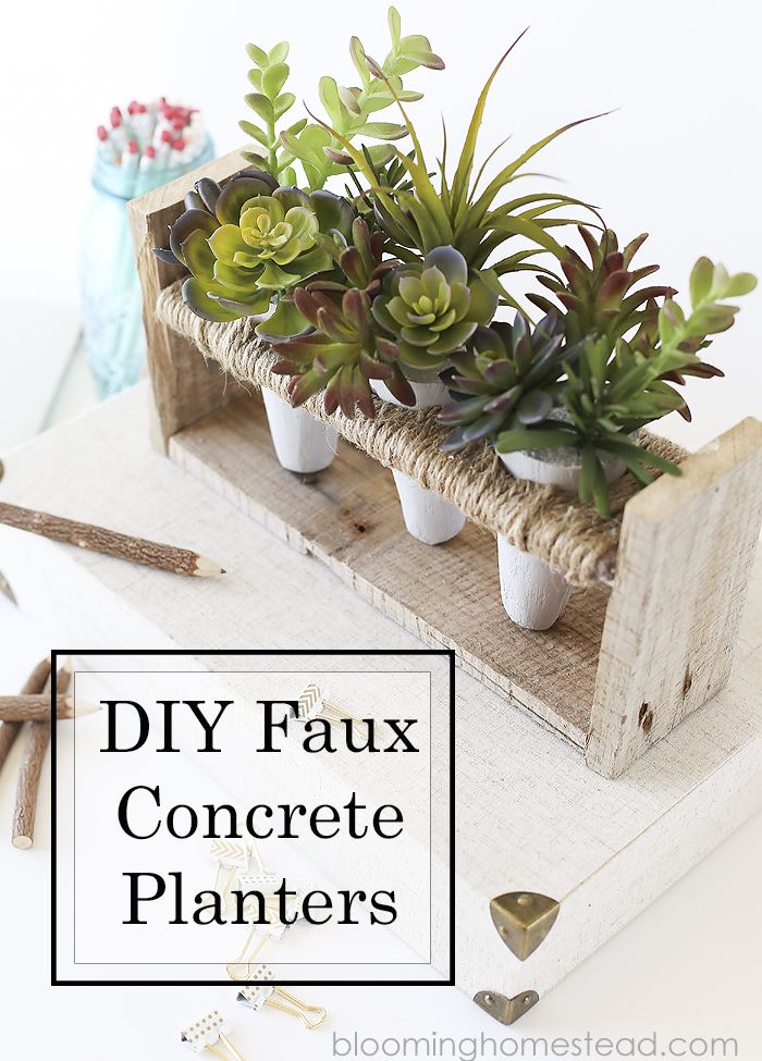 DIY-Faux-Concrete-Succelent-Planter-with-pallet-wood-Blooming-Homestead
