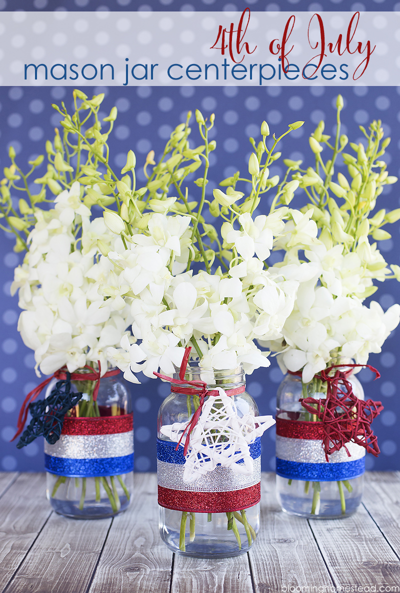 Simple and easy 4th of July Centerpiece tutorial