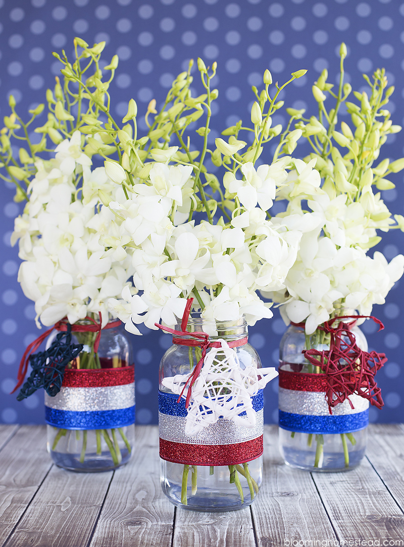 Simple and easy 4th of July Centerpiece tutorial